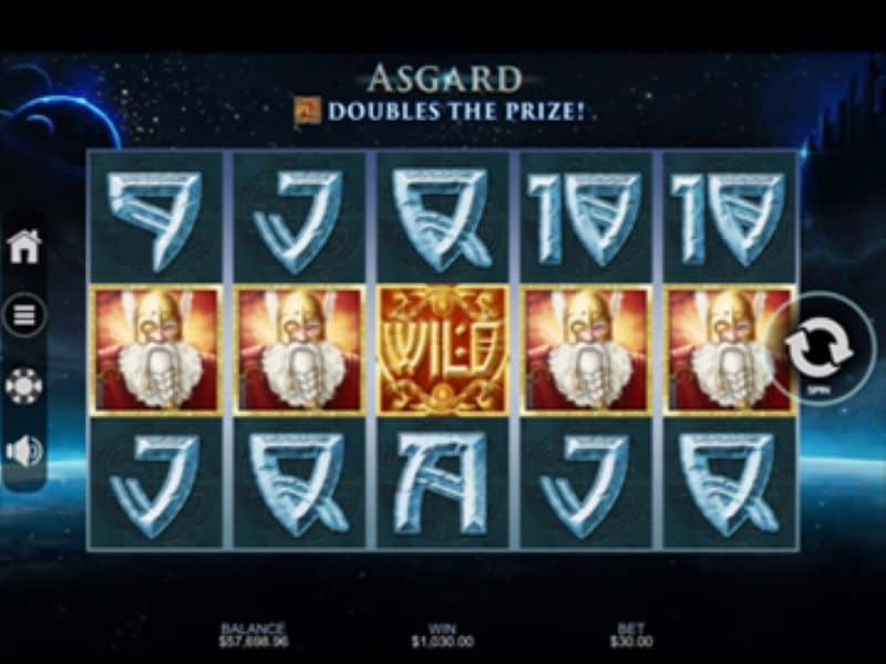 Asgard online slot screenshot