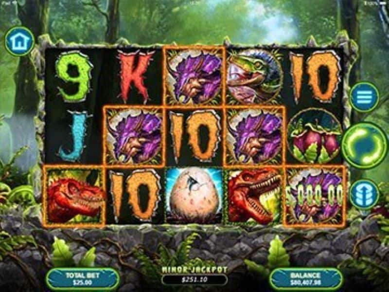 Screenshot of T-Rex II game