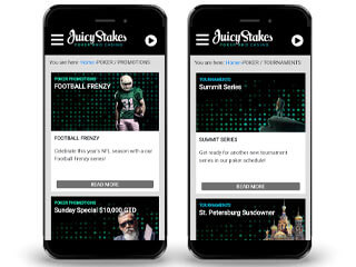 Juicy Stakes poker mobile screen shot